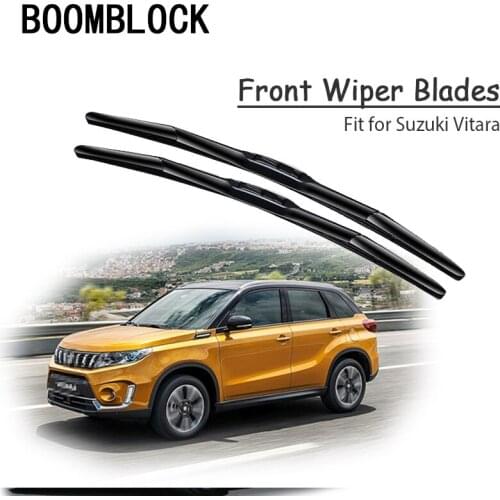 Car Windshield Rubber Front Wiper Blades Arm Kit For Suzuki Vitara 2018 2017 2016 2015 Windscreen Wiper Accessories