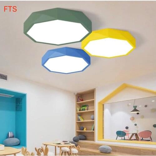 Macaron led ceiling light Nordic modern minimalist childrens room color master bedroom creative balcony study lamp