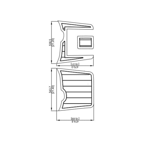 Back Beach of jeanneau cap camArat BR Boat EVA Teak Decking 1/4" 6mm