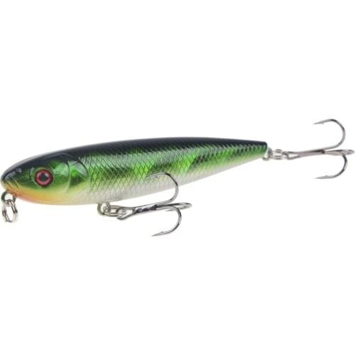 1pcs Topwater Pencil Bait 8cm/9.5g Floating Fishing Lure Crankbait Isca Artificial Hard Bait Peche Bass Fishing Wobblers