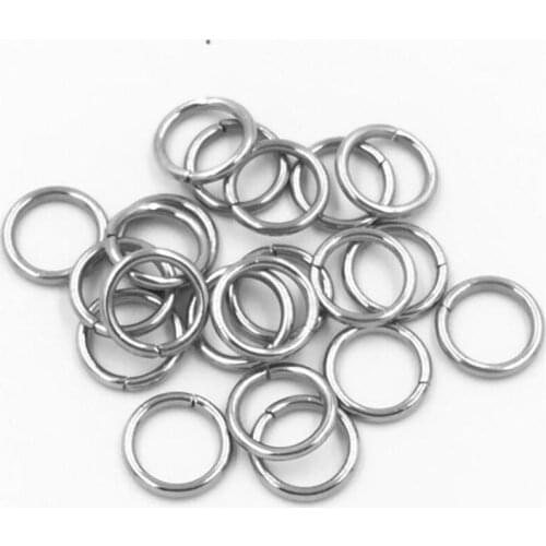 100-200Pcs Stainless Steel Open Jump Rings For Jewelry Making Connectors Split Rings Accessories Diy Jewelry Findings Supplies