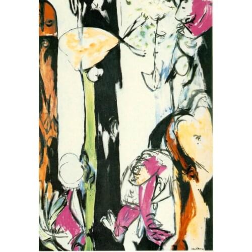 100% handmade Oil Painting reproduction on linen canvas,easter-and-the-totem,Free Shipping,Museum Quality