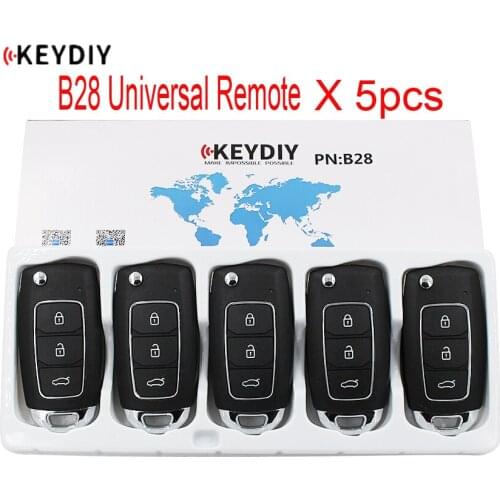 5PCS/LOT, KEYDIY Original Universal B Series Remote Control B28 For KD900/KD900+/URG200/KD-X2 Key Programmer
