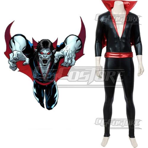 Anime Scary Morbius Cosplay Costume Living Vampire Jumpsuit Stretch Tights Hero Film Halloween Christmas Free shipping CG796ZS