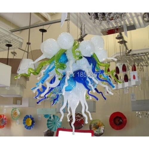 Free Shipping Moroccan Lamp Hand Blown Colorful Antique Glass Chandelier