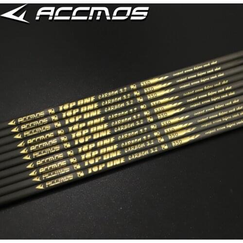 Hot 0.001 Pure Carbon Arrow Shaft ID 3.2mm Spine 350 400 450 500 550 600 650 700 750 800 850 900 1000 Archery For Bows Shooting