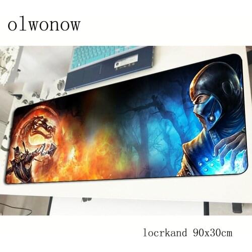 Mortal kombat pad mouse Domineering computador gamer mouse pad 90x30cm padmouse Beautiful mousepad ergonomic gadget office mats