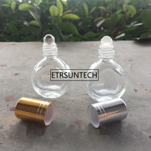 Mini 8ML Travel Refillable Roller Roll on Ball Empty Liquid Glass Perfume ESSENTIAL OIL Bottle F1414