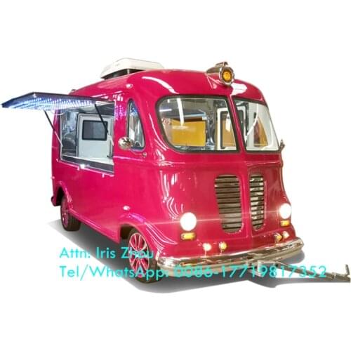 Multifunction coffee trucks electric fast food truck, vintage food trailer for sale
