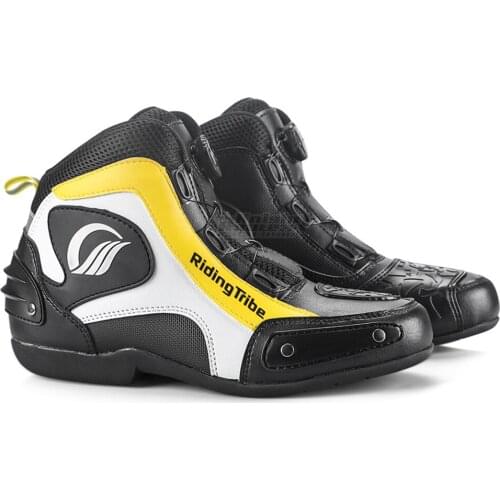 Casual Motorcycle Boots Moto Motorbike Motorboats Motocross Breathable Riding Equiment Touring Biker Shoes Chopper For Men