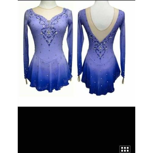 2018 New Ice Figure Skating Dress Baton Twirling Dress For Competitio
