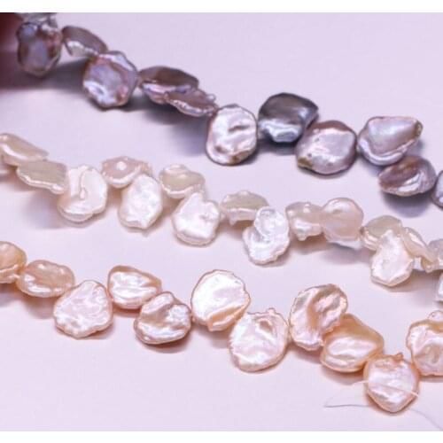 New Petal Type Natural Pearl White Pink Bracelet Necklace Jewelry For DIY Jewelry Best Birthday Gift Size 16-18mm