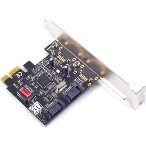 PCIe X1 To 2 Port SATA2.0 3G/bps Raid Controller Card SIL3132 Chipset for Silicon RAID 0 1 Adapter Add on Card PCI Express