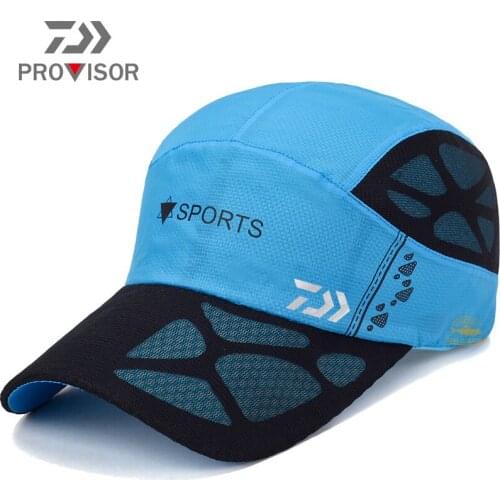 Outdoor Fishing Sunhat Daiwa New Mens and Womens Mountaineering Quick-drying Mesh Cap Breathable Sports Riding Windproof Cap