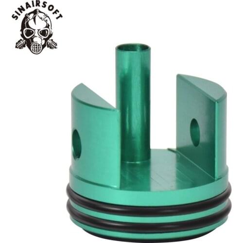 SINAIRSOFT CNC Anodized Green Ultra Silent M14 Cylinder Head Fit Ver.7 Gearbox For Paintball Hunting Accessories