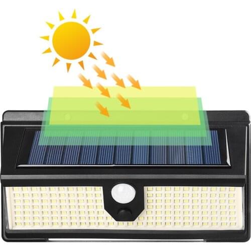 Solar LED Light Outdoor Solar Lamp PIR Motion Sensor Wall Light Waterproof Solar Powered Sunlight for Garden Decoration Hot