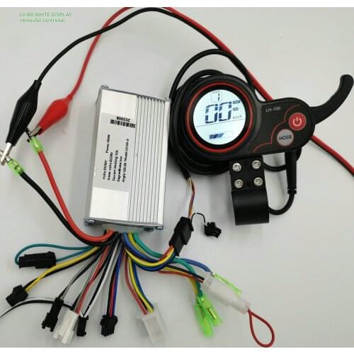 Speedometer/ODOMETER/battery indicator LH100+BLDC controller 24v36v48v250w350w for electric scooter/bike MTB Intelligent bicycle