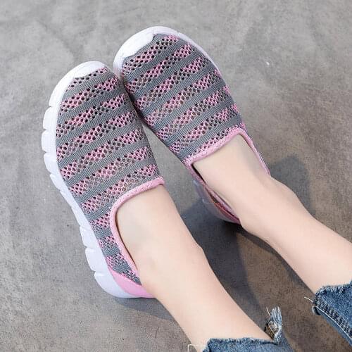 Tenis Feminino Sneakers Women Tennis Shoes Chaussures Femme Jogging Slip on Shoes Women Zapatos De Mujer Gym Soft Shoes Cheap