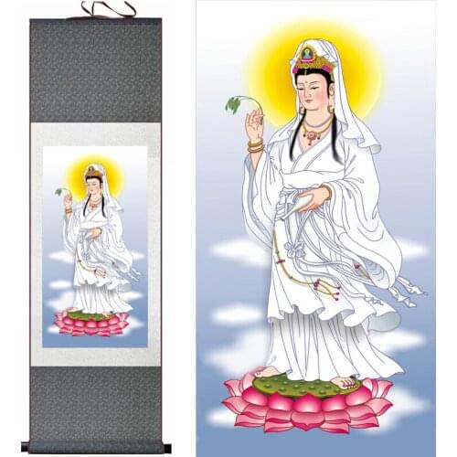 Traditional Guanyin painting art Portrait painting Home Office Decoration traditional Religion painting