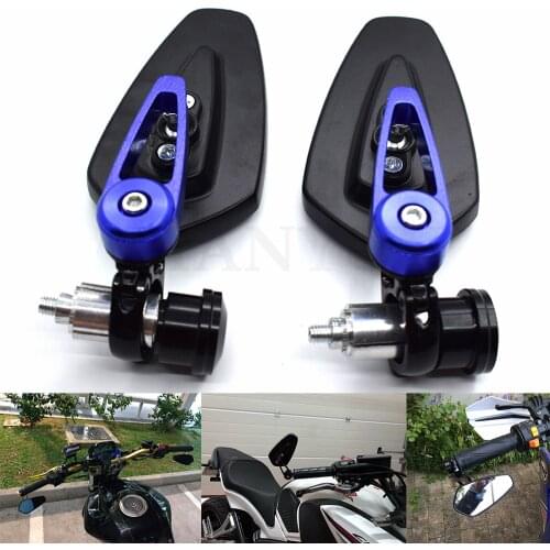 Universal 7/8"" 22mm handle bar motorcycle bar end mirror Motorcycle Mirror For YAMAHA MT07 FZ07 MT-07 FZ-07