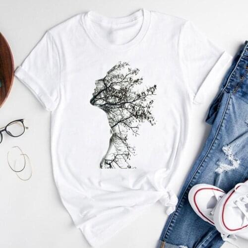 Women Graphic Cartoon Mujer Camisetas Ladies Cute Short Sleeve Summer Fashion Print Female Clothes Tops Tees Tshirt T-Shirt