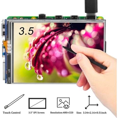 3.5 Inch TFT LCD Display For Raspberry Pi 4 Model B 480*320 RGB Pixels Modules Touch Screen Monitor With Touch Pen