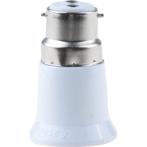 1 Piece B22 to E27 Fireproof Material lamp Holder Converter Socket light Bulb Base type Adapter