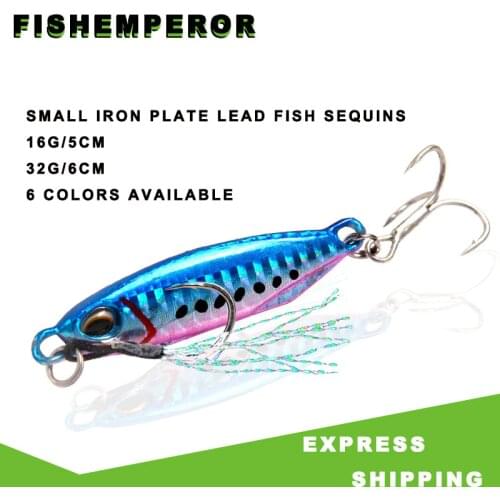 1pcs Metal Jig 16g 32g All Blue Fishing Lure Slow Jig Spoon Micro Jig Spoon Fishing Lure Artigos De Pesca Esche Artificiali