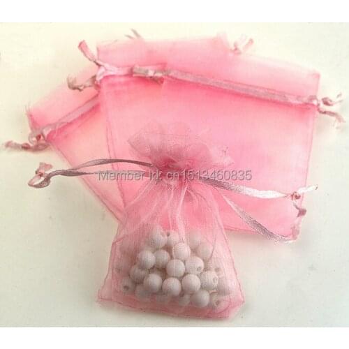 100pcs/lot free shipping organza gift bags&pouch, for wedding gift,trinket packaging,Various colors,size customized,wholesale