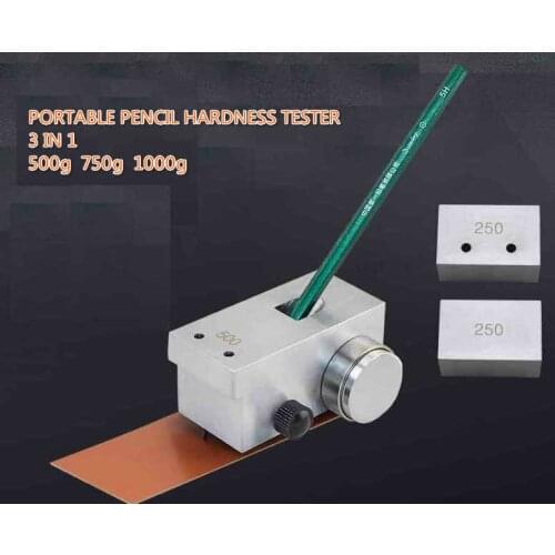 New 3 In 1 Portable Pencil Hardness Tester Meter Durometer 500g 750g 1000g QHQ-A Pencil Hardness Tester