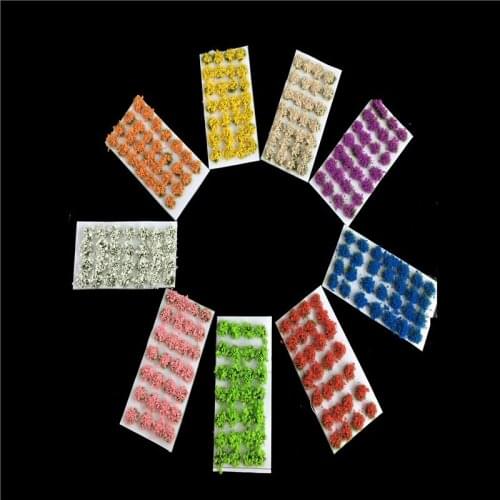 9 Colors Simulation Flower Bush Plant Model Toy Making Sand Table Layout Landscape Simulation Scene Diorama Railway Scales