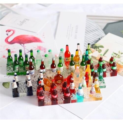 Mini Doll House Accessories For 16Cm Doll House Wine Beverage Simulation To Decorate Generations Home