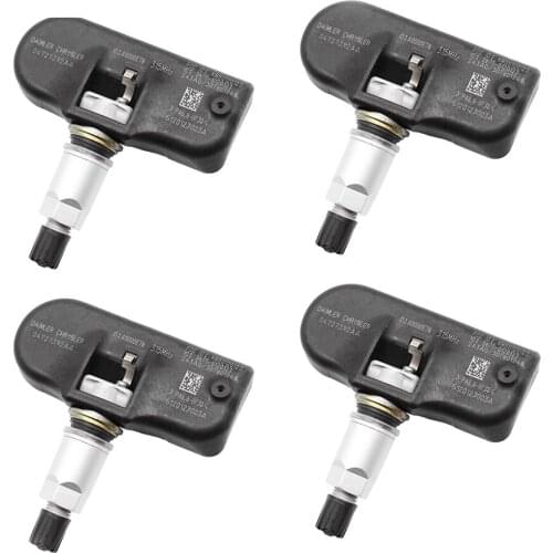 Car 4 PCS Tire Pressure Sensor TPMS 04727392AD 315MHz For Chrysler For Dodge For Jeep Compass
