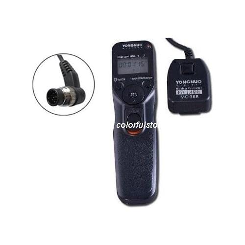 FreeShip YongNuo Wireless Timer Remote Control Shutter Release MC-36R N1 for Nikon D1X D2H D1H FujiFilm S5 Pro S3 Kodak DSC-14N