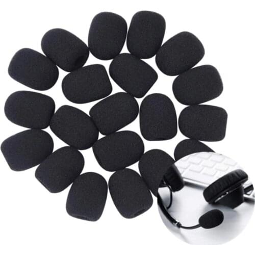 Headset Sleeve Meeting Mic Windscreen Headset Foam Covers Microphone Windshield Microphone Mic Cover Mic Protector