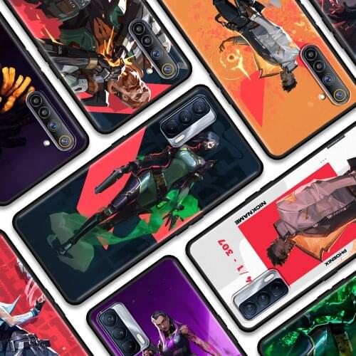 Shell For Oppo Realme 8 Pro Case Realme GT XT X3 X2 Q3 5 6 6i 7 Pro C15 C21 Soft Cover Valorant Game