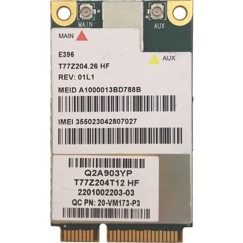 E396 Wireless 3G WWAN Broadband Mini PCIe HSPA +/EV-DO EDGE WCDMA Wireless Modul Card Gobi3000 FOR Dell DW5630 5323 2120 M4600