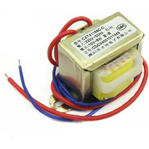 EI41 Transformer Power Transformer 8W 8VA 220V to 10V 0.8A 500MA Universal Pure Copper