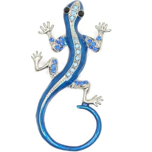 Enamel Gecko Brooches Fashion Jewelry Hat Scarf Pins Brooch Pins Accessories Gift