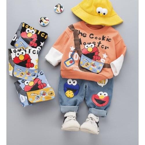 Toddler Baby T-shirt+Pants 2Pcs Suits Cute Clothes Casual Spring Autumn Boys Girls Clothing Sets Long Sleeve For 1 2 3 4 Years