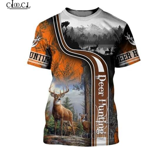 HX Newest Mens Women T-Shirt 3D Printed Beautiful Moose / Deer Fashion Harajuku Short Sleeve Casual Tops T Shirt Drop Shipping