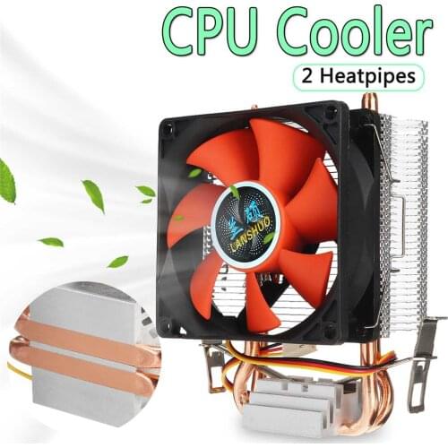LGA2011 X79 X99 CPU Cooler 2 Heatpipes 3pin Heatsink CPU Fan PC Computer Cooling Fan For Intel LGA 775/1150/115X and AMD AM2 AMD
