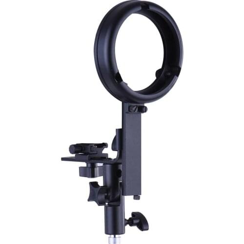L-Bracket Speedlight Speedlite Flash Mount with Bowens Mount Adapter Cold Shoe for Softbox Reflector Beauty Dish Umbrella Snoot