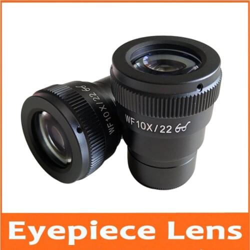 WF10X 22mm Adjustable Lab Stereo Biological Microscope High Eyepoint Eyepiece Lens 30mm Interface with Micrometer Reading Scale
