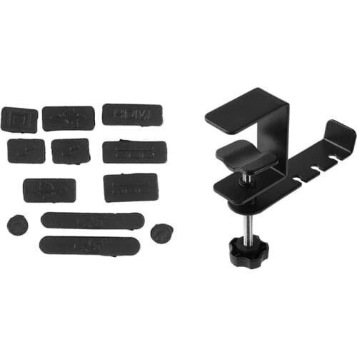 HOT-12 in 1 USB Plug Cover Silicone for Pro with Headphone Hanger - 360 Degree Rotation Universal Aluminum