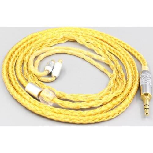 LN007367 16 Core OCC Gold Plated Braided Earphone Cable For Audio Technica ath-ls400 ls300 ls200 ls70 ls50 e40 e50 e70 312A