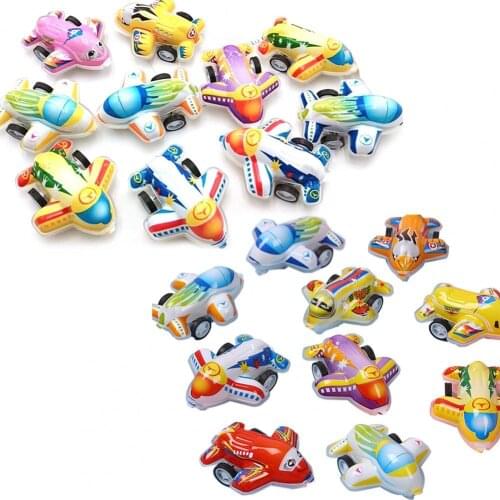 10Pcs Plane Model Adorable Joyful Plastic Mini Pullback Airplane Toy Pull Back Car Toys Mobile Vehicle Model Kid Mini Cars Toys
