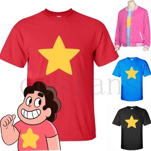 Moovie Steven Universe Quartz cosplay Men Baseball uniform Unisex Coat T Shirt Jacket Tee Top T Shirt Halloween Party Costumes