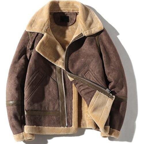 Vintage Bomber Mens Faux Fur Coats Winter 5XL Name Brand Mans Faux Fur Jackets Men Overcoat European Oversized Streetwear A861