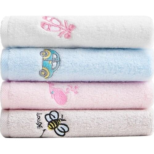 Soft Baby Towel 100% Pure Cotton Children Face Towels Soft Handkerchief Organic fabric Bath Towel For Newborns Infants 30*55cm